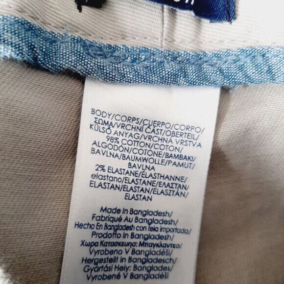 CHAPS Big & Tall Flat Front Stretch Comfort Waist Shorts Gray Beige Men's Sz 48 - Picture 12 of 14